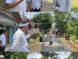 Camat Parakan Salak Tinjau Pengerjaan Jalan Hotmix di Desa Sukakersa