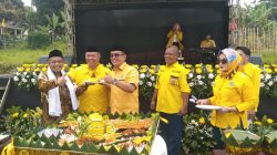 Ratusan Kader Hadiri Peringatan HUT ke-61 Partai Golkar di Megamendung