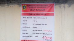 ‎Pemdes Nagrak Tingakatkan Fasilitas Pembangunan Ruangan Aula II Dengan BHPRD