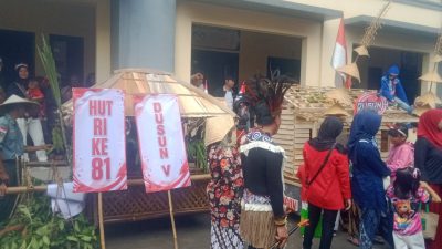 Semarak HUT RI ke-81, Masyarakat Pemdes Nagrak Unjuk Kreativitas Lewat Karnaval Budaya