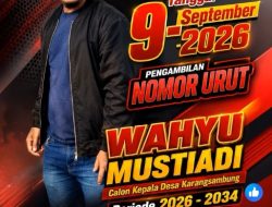 Calon kandidat Kepala Desa, Wahyu Mustiadi Ikuti Kontestasi dengan Semangat Demokrasi